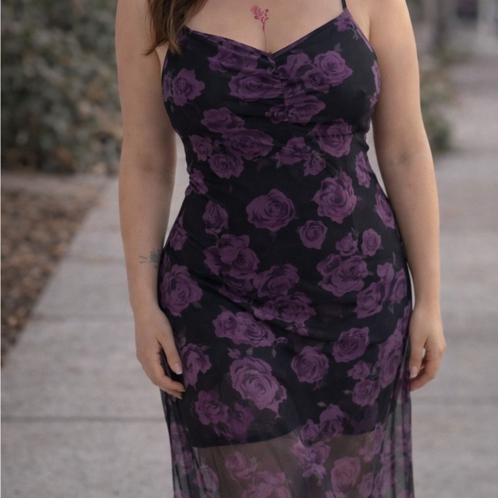 Floral Spaghetti Strap Dress
